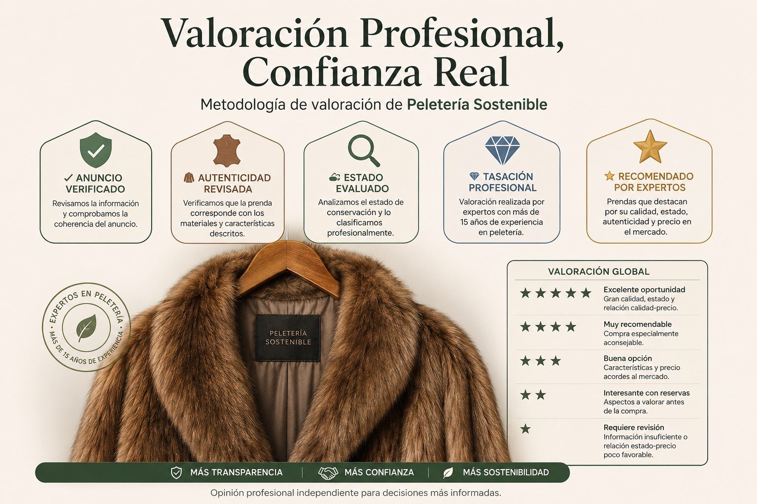 VALORAR ABRIGO PIEL SEGUNDA MANO PELETERIASOSTENIBLE