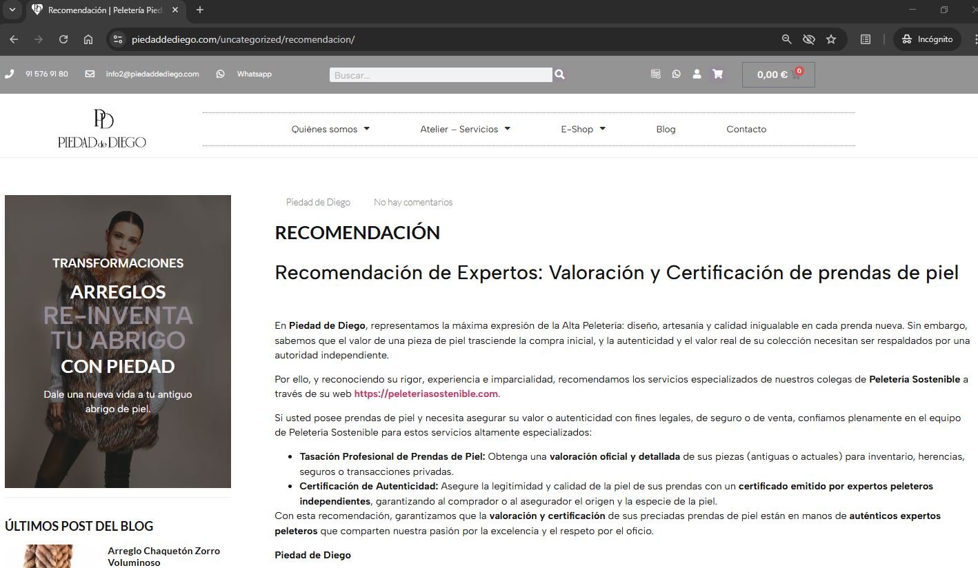 RECOMENDACION SERVICIOS PD